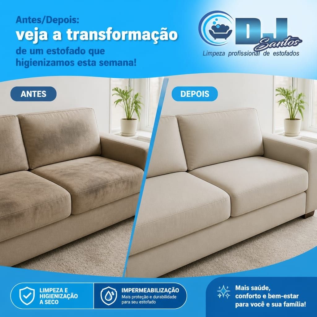 Limpeza de sofá