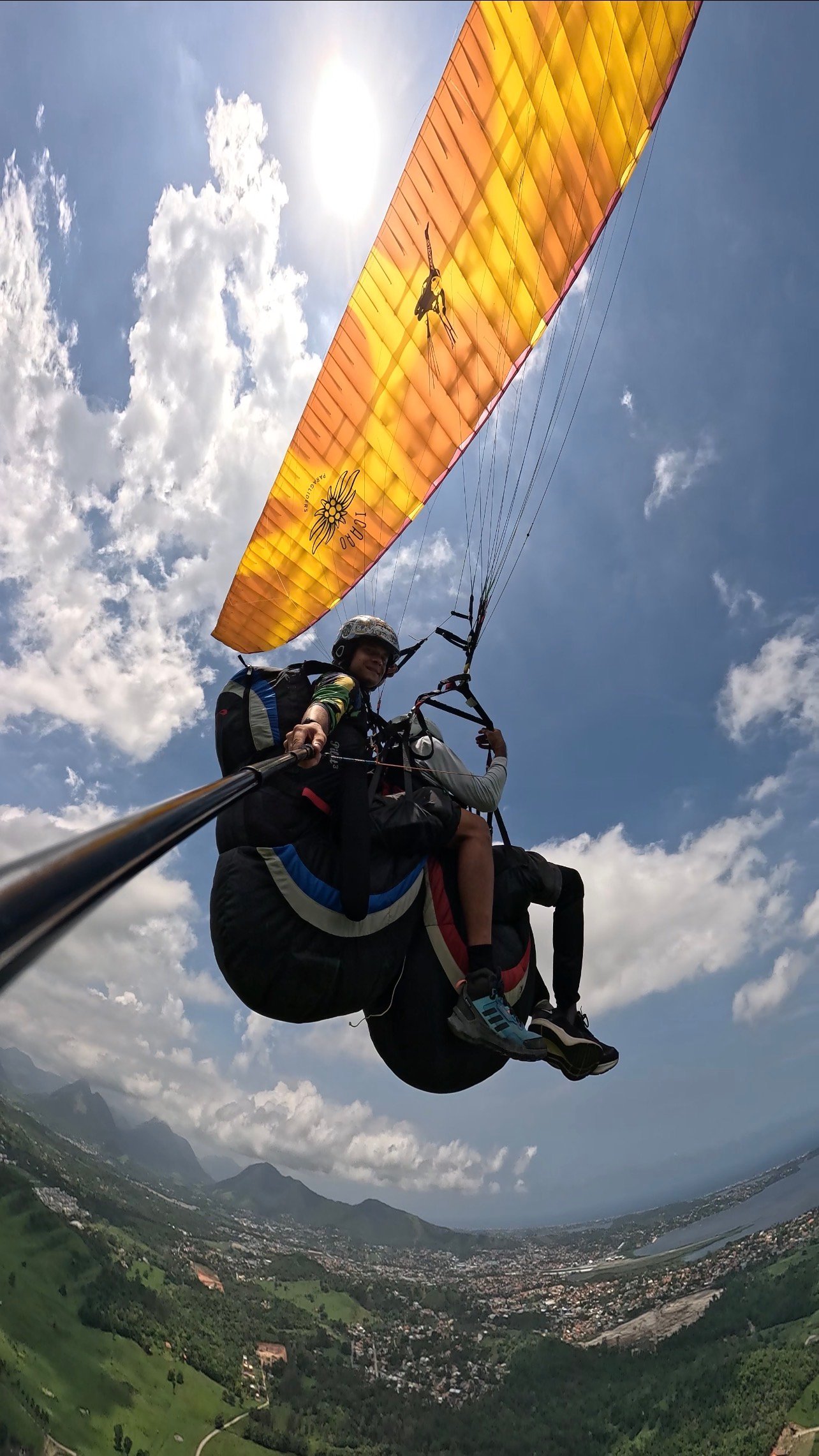 Voo duplo de Parapente