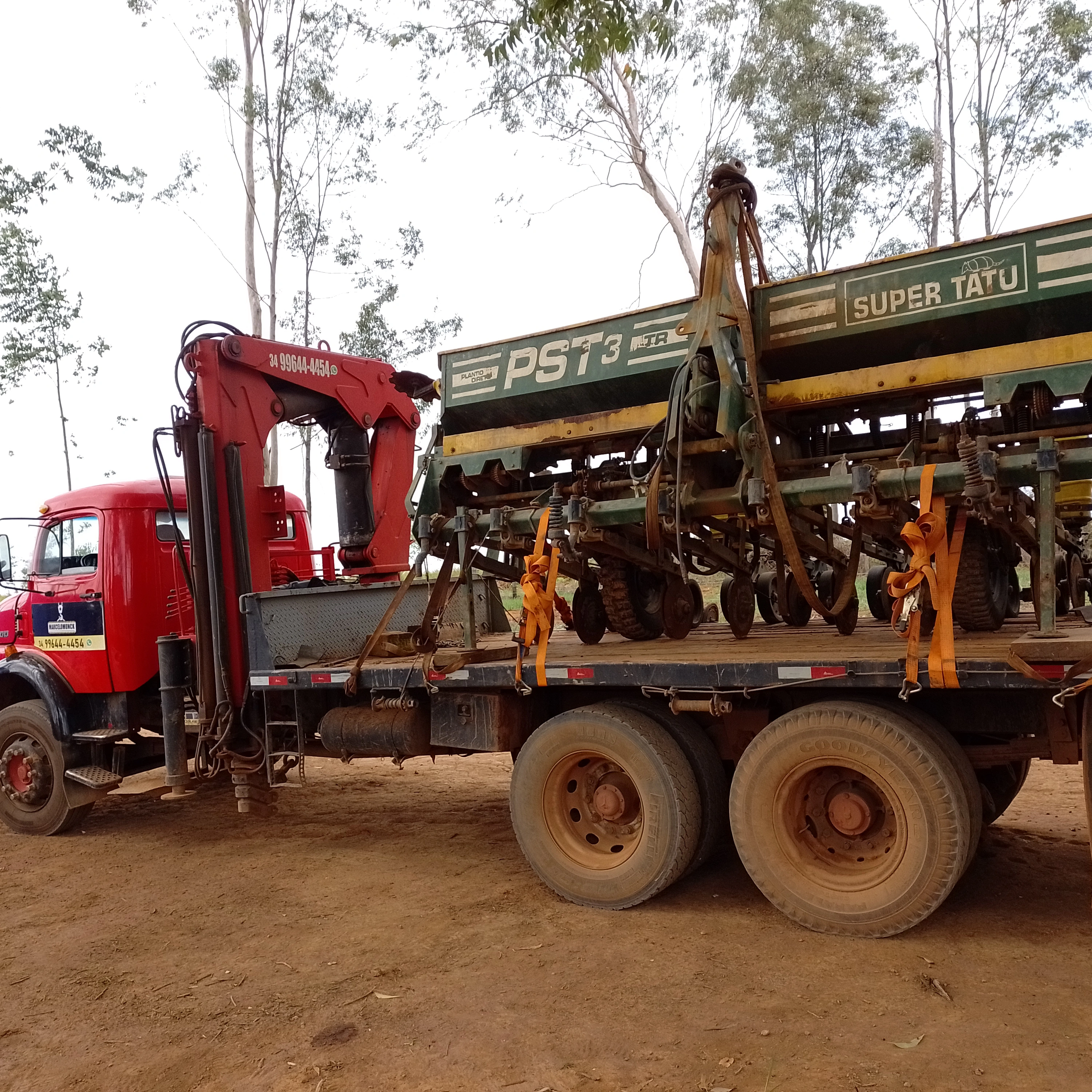 Içamento e transporte .
Obs: máquinas