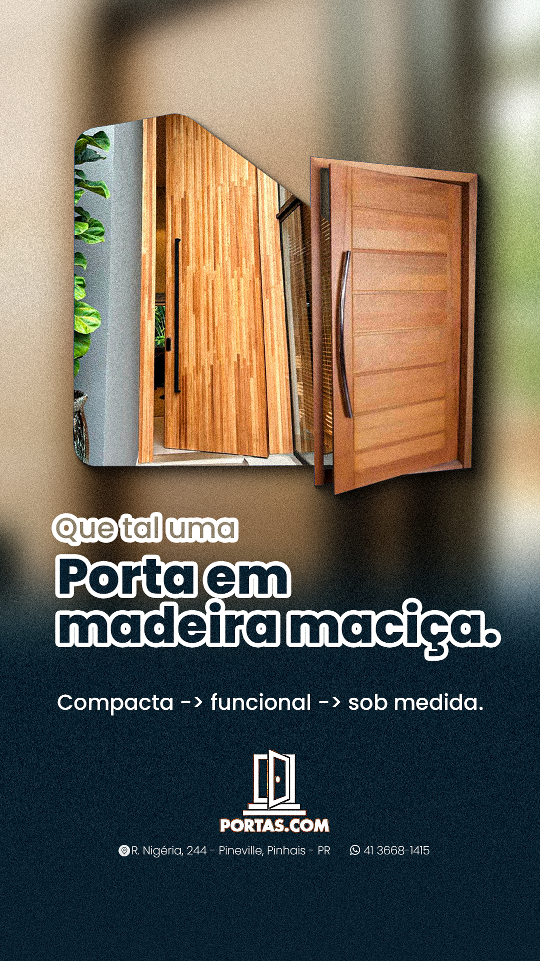 Kit porta maciça
