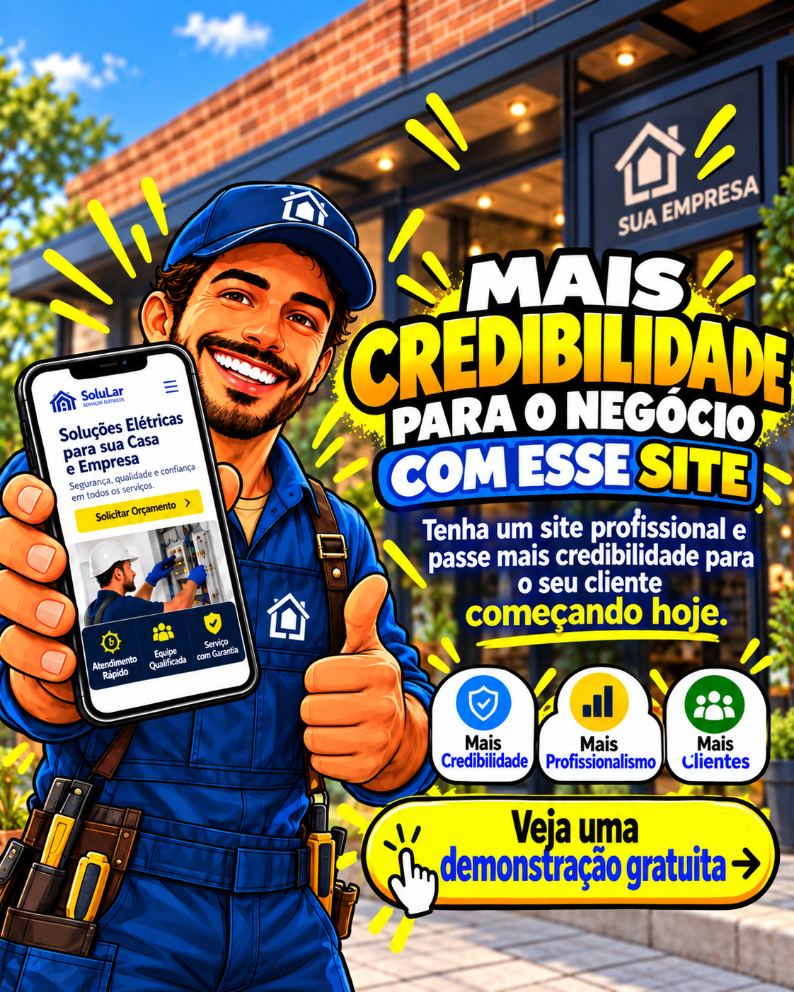 Instalação de chuveiro